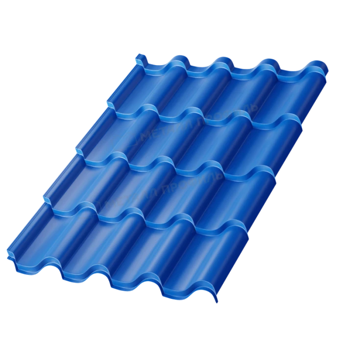 Металлочерепица Металл-Профиль Монтерроса-M 0,5 PURMAN® RAL 5005 Синий насыщенный