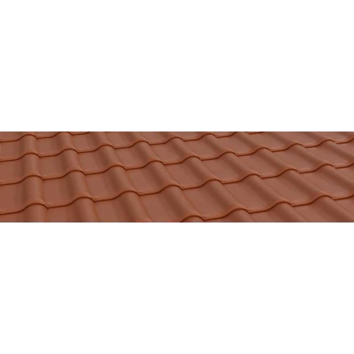 Керамическая черепица Braas Рубин 11V Натуральный красный