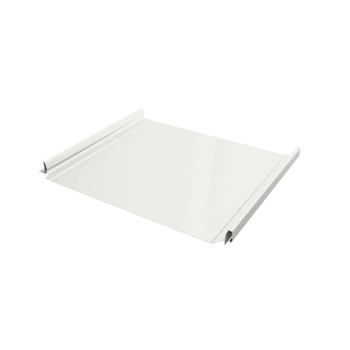 Фальцевая кровля Кликфальц Pro Grand Line 0,45 Drap RAL 9003 Сигнальный Белый